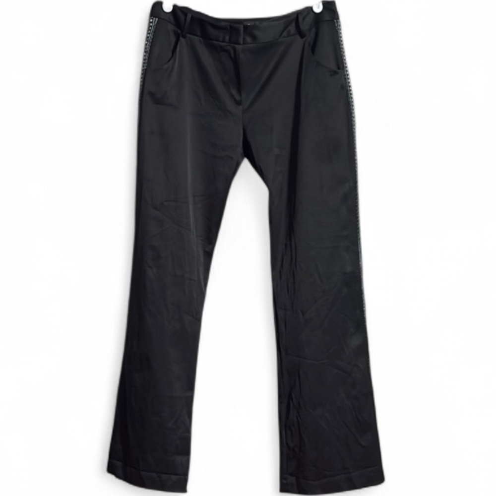 Spiegel Satin Tuxedo Trousers Size: 10 Inseam: 33”